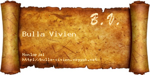 Bulla Vivien névjegykártya